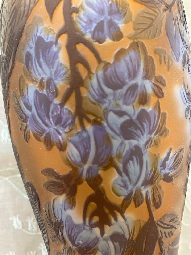 エミール・ガレ貴重 アンティーク花瓶