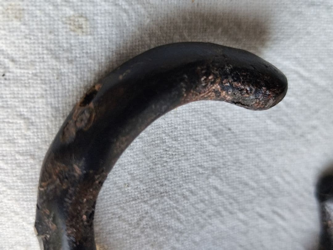 黒珊瑚　赤珊瑚象嵌細工　ブレスレット