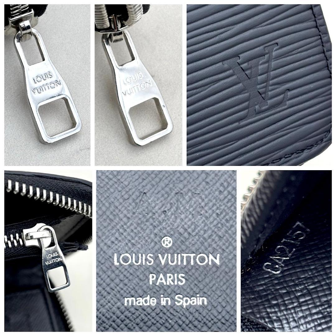 【超極美品】ルイヴィトン　エピ　ジッピーウォレット　ヴェルティカル　ノワール