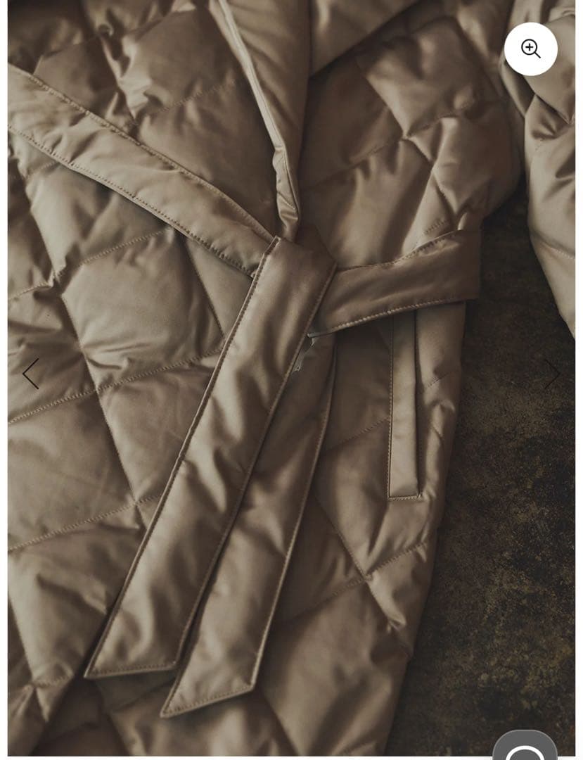 【TAION×anuans】チェスターロングダウン キルティング アニュアンス