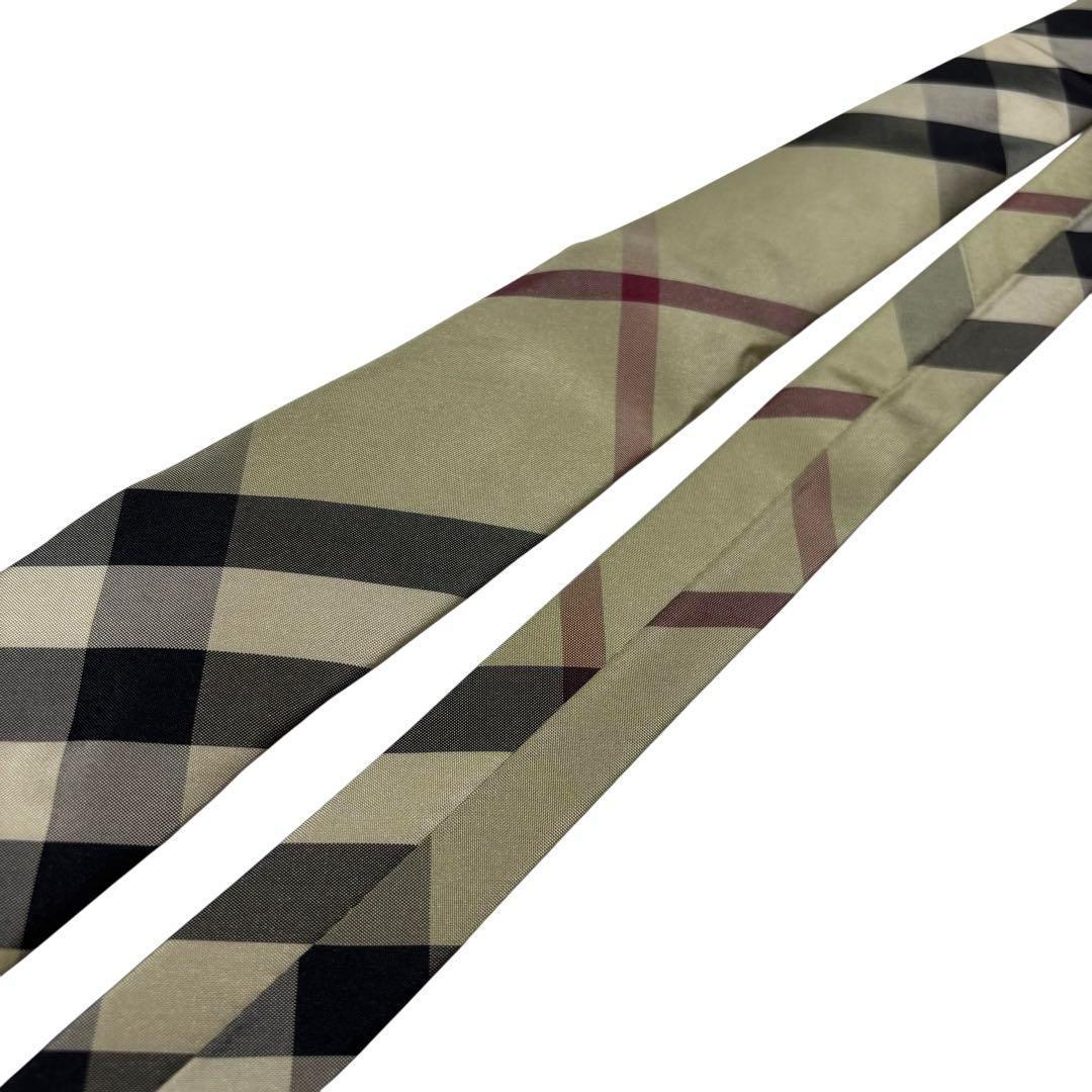 BURBERRY LONDON バーバリー シルク ネクタイ チェック 未使用品