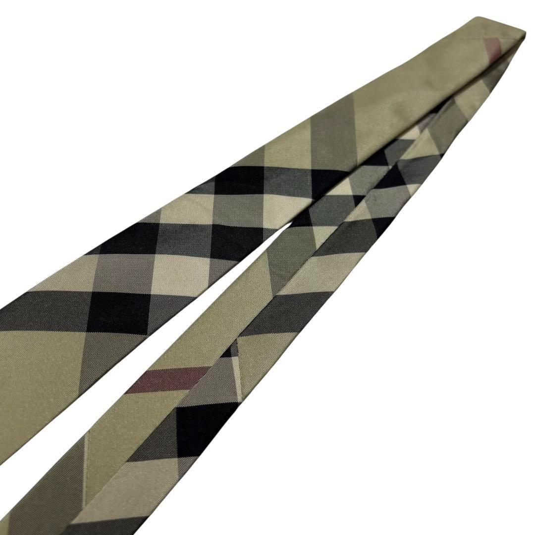 BURBERRY LONDON バーバリー シルク ネクタイ チェック 未使用品