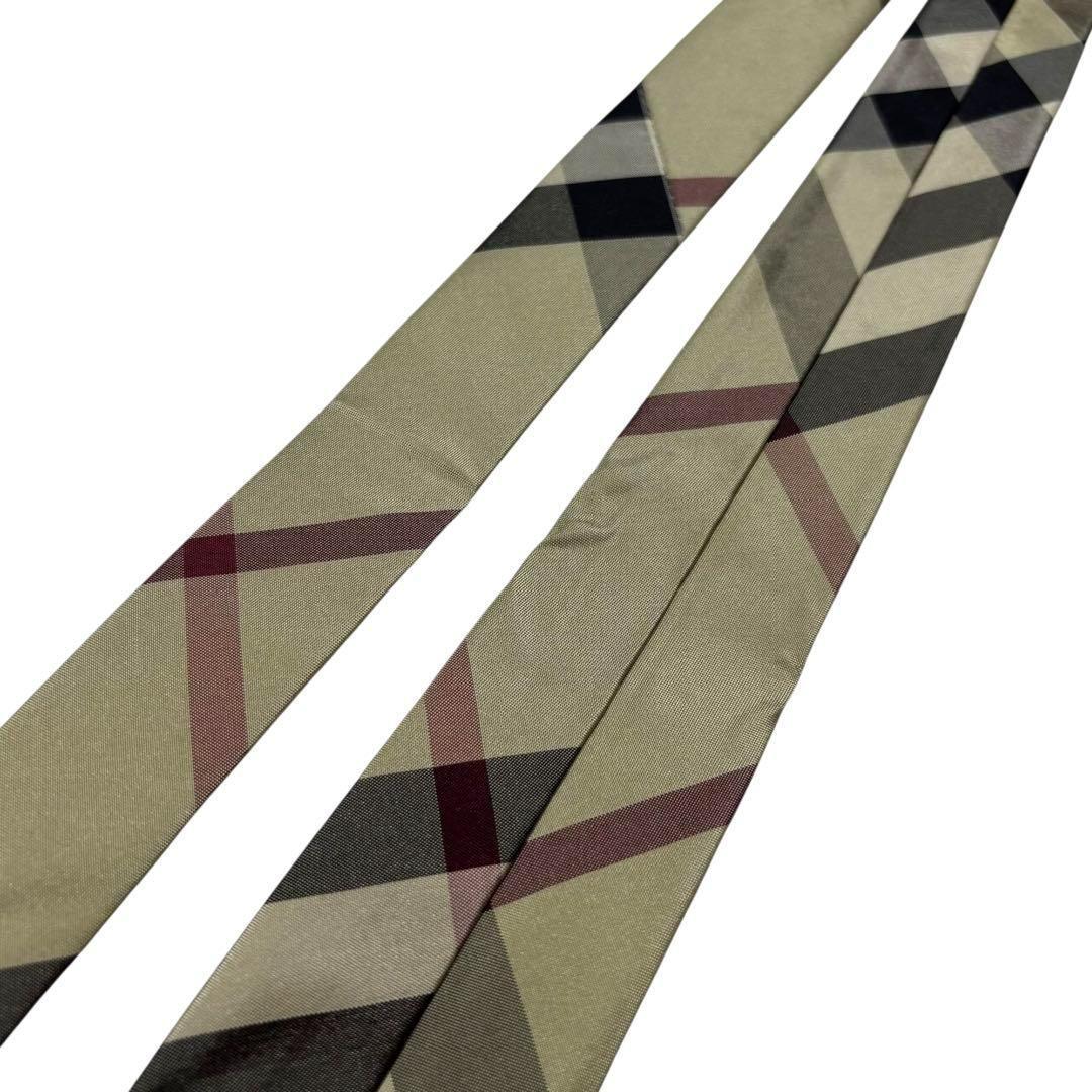 BURBERRY LONDON バーバリー シルク ネクタイ チェック 未使用品