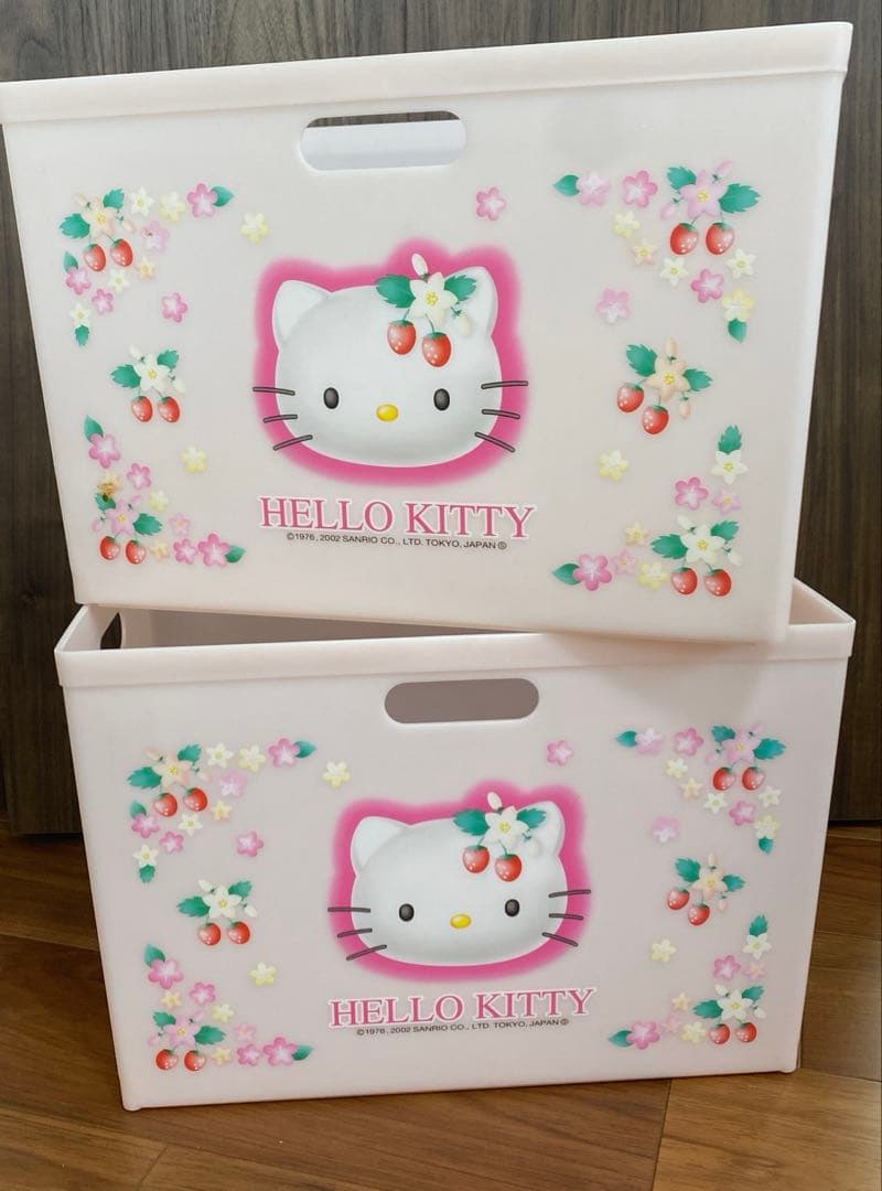 ハローキティ　収納ケース　2個　2002年希少