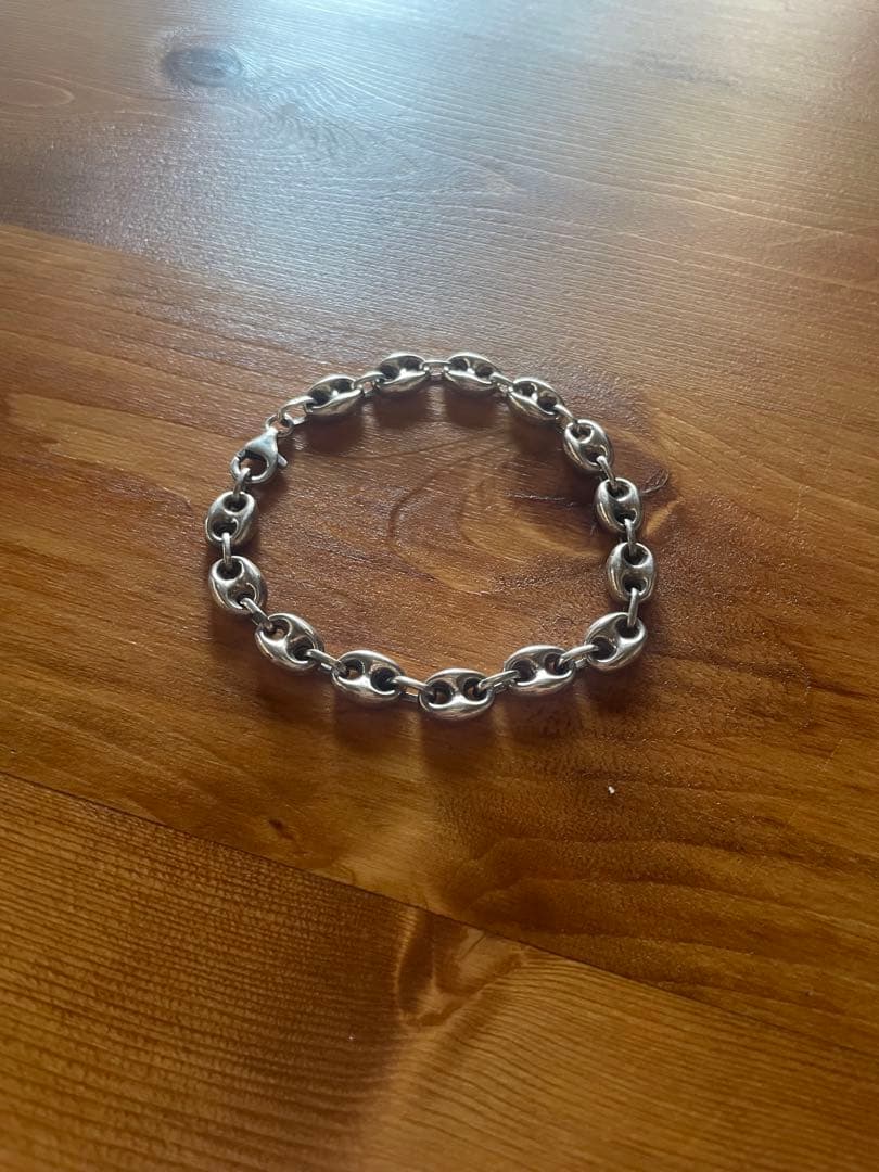 フランス製シルバーブレスレット　シルバー925 アンカーチェーン