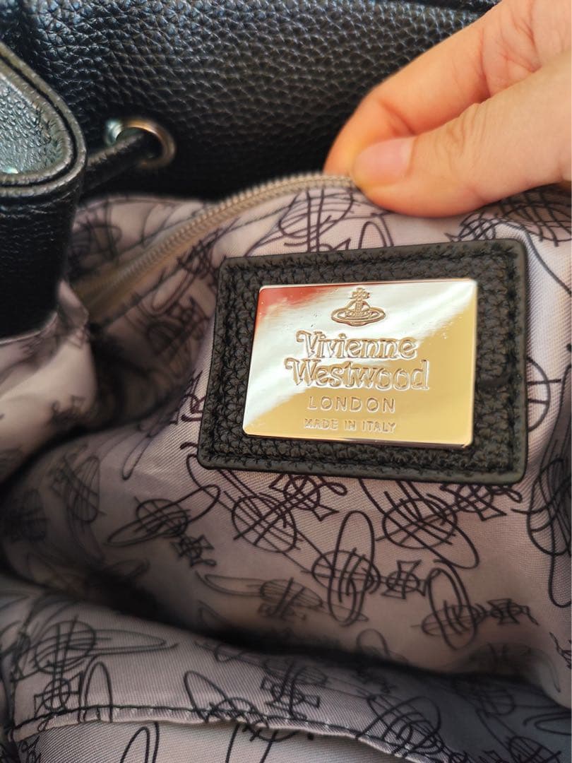 VivienneWestwoodブラックリュックサックイタリア製バックパック美品