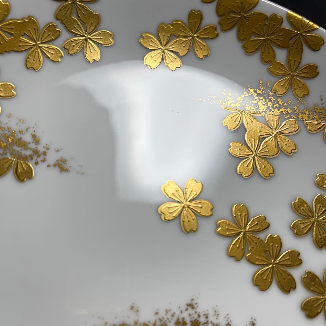 【廃盤希少品】横浜焼　MOTOMACHI 中皿　金彩　６枚セット