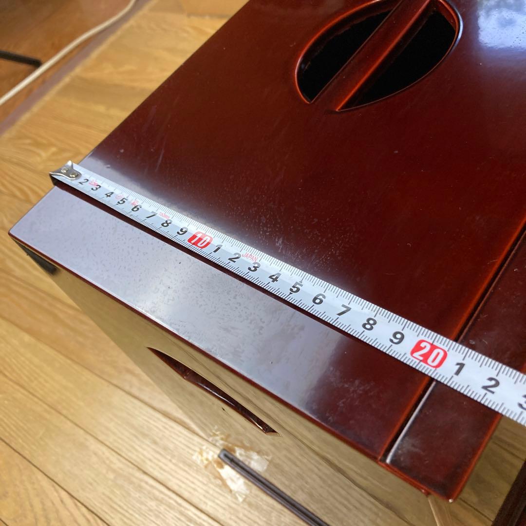 和食　料亭　おかもち　コレクション収納　漆器　蓋付　引き出し6つ　工芸品