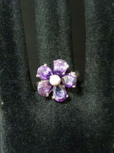 天然石アメジスト·リング