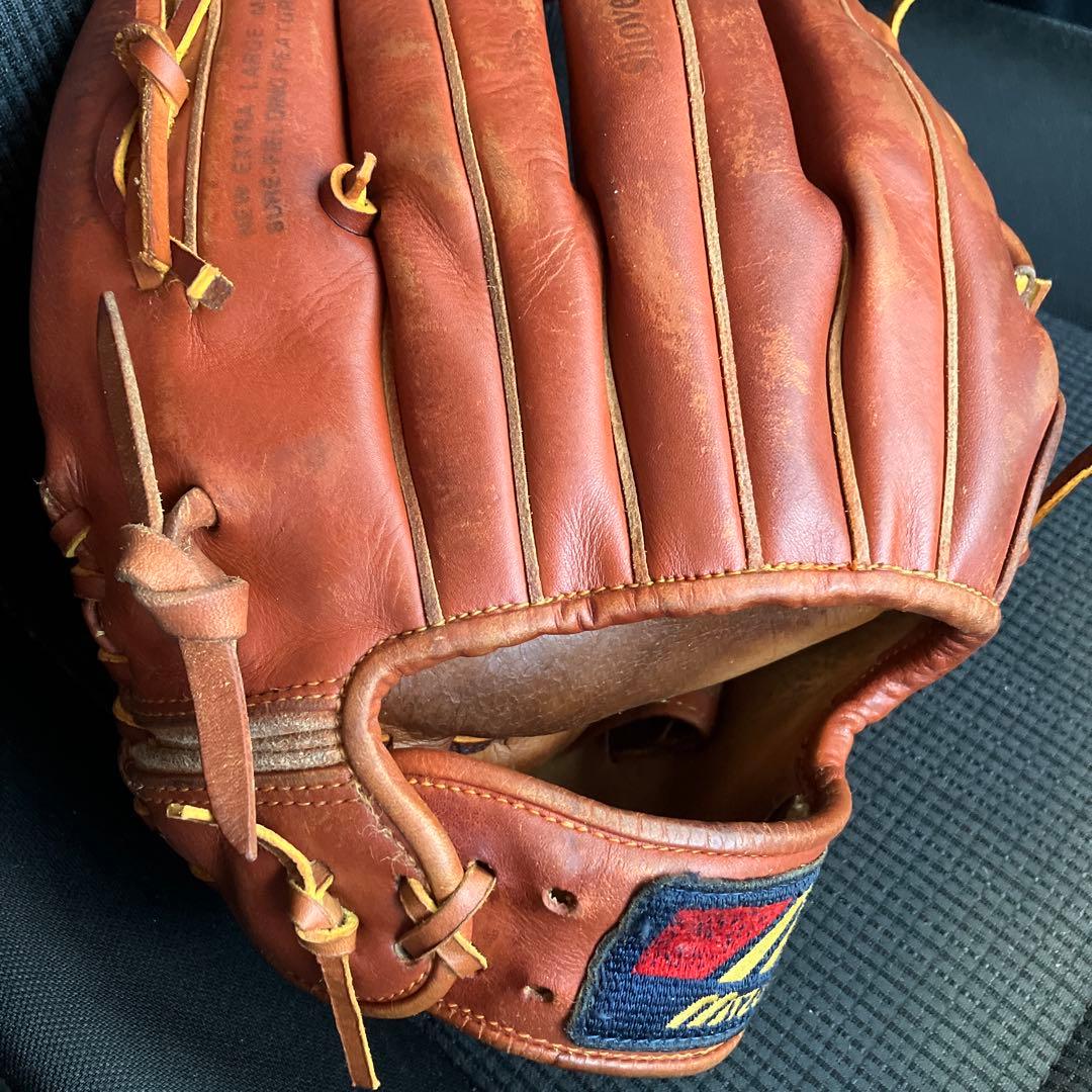 ミズノ　ワールドウィン　投手用グローブ　ブラウン　オールメンテナンス済
