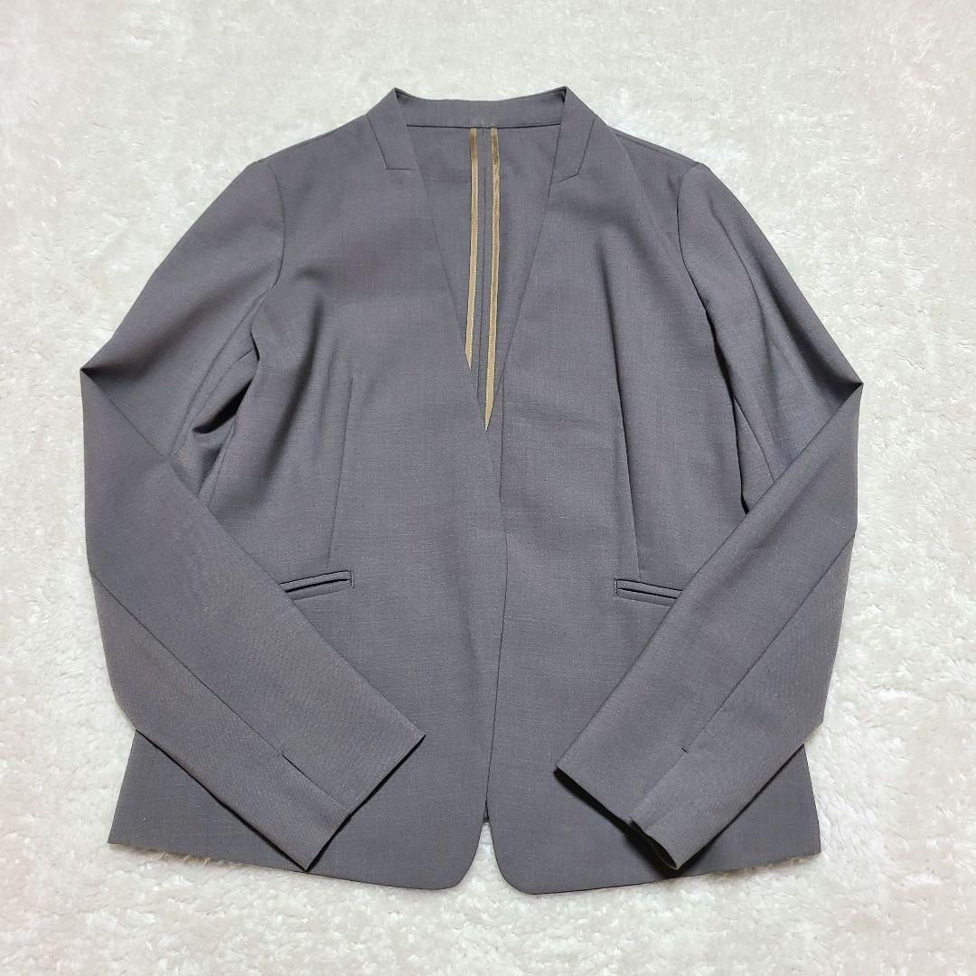 【人気】　グリーンレーベルリラクシング　セットアップ　ノーカラー　パンツ　36