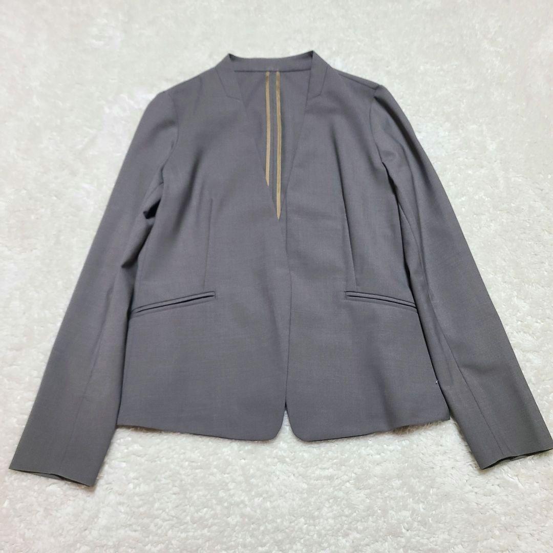 【人気】　グリーンレーベルリラクシング　セットアップ　ノーカラー　パンツ　36