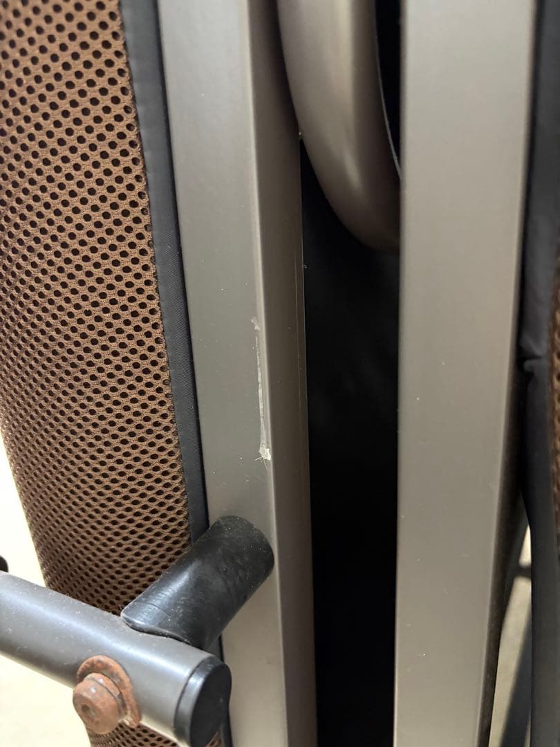 折りたたみベッド スチールフレーム (Brown)