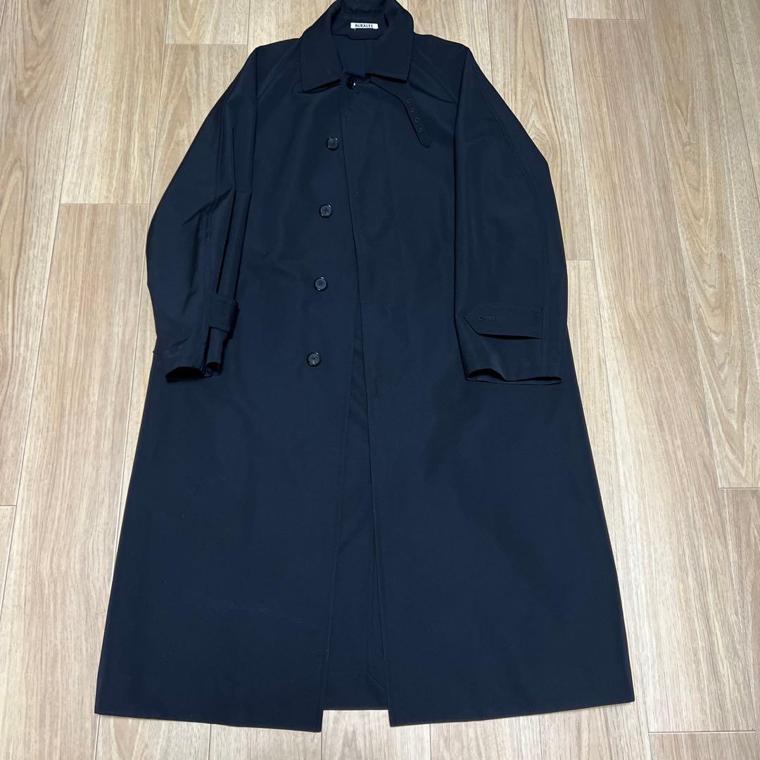 auralee ウールマックスギャバジンステンカラーコート