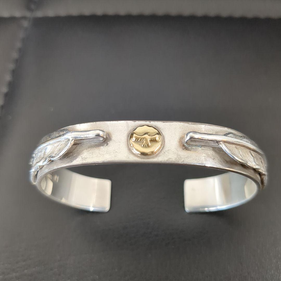 TADY＆KING 平打ちバングルGPイーグル＆ダブルM先金フェザー