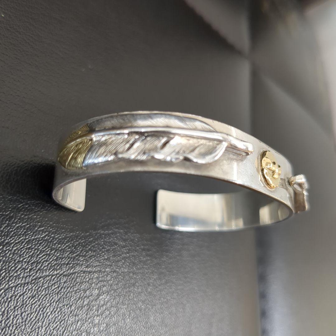 TADY＆KING 平打ちバングルGPイーグル＆ダブルM先金フェザー