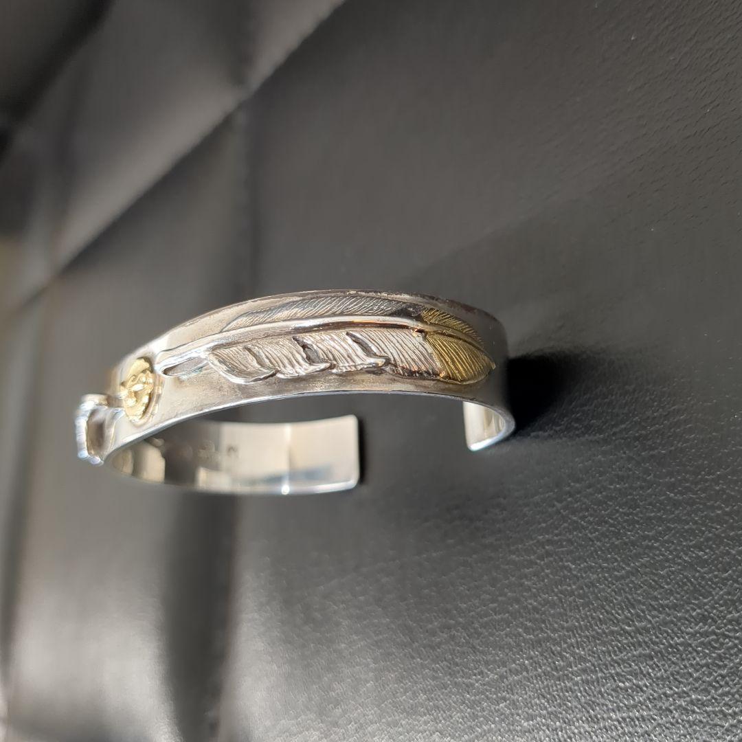 TADY＆KING 平打ちバングルGPイーグル＆ダブルM先金フェザー