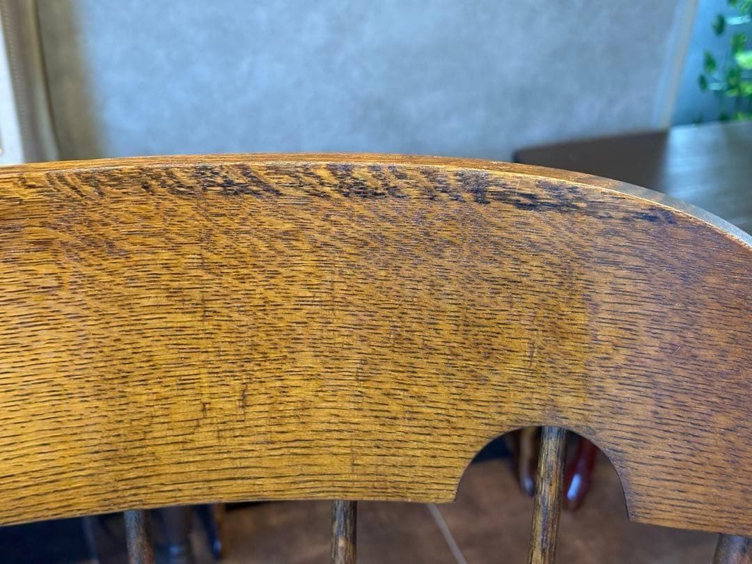 ①飛騨産業 キツツキマーク ロッキングチェア ダイニングチェア ビンテージ nG