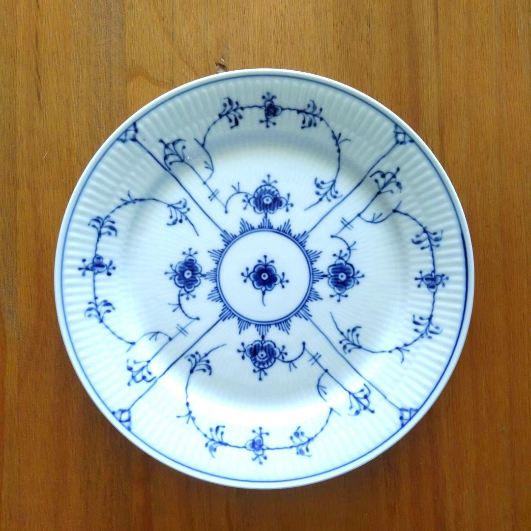 【未使用】ロイヤルコペンハーゲン　ブルーフルーテッドプレイン　25cm皿