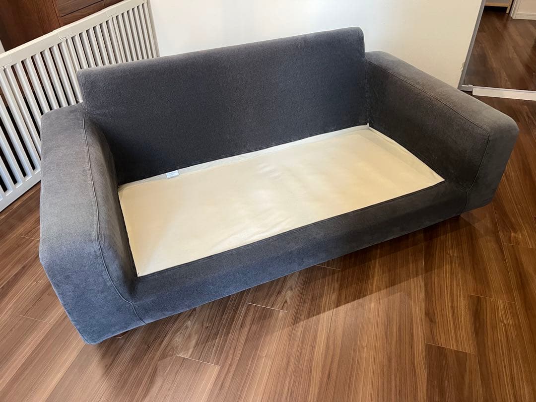 無印良品 ソファ 2シーター ワイドアーム ダウンフェザーポケットコイル