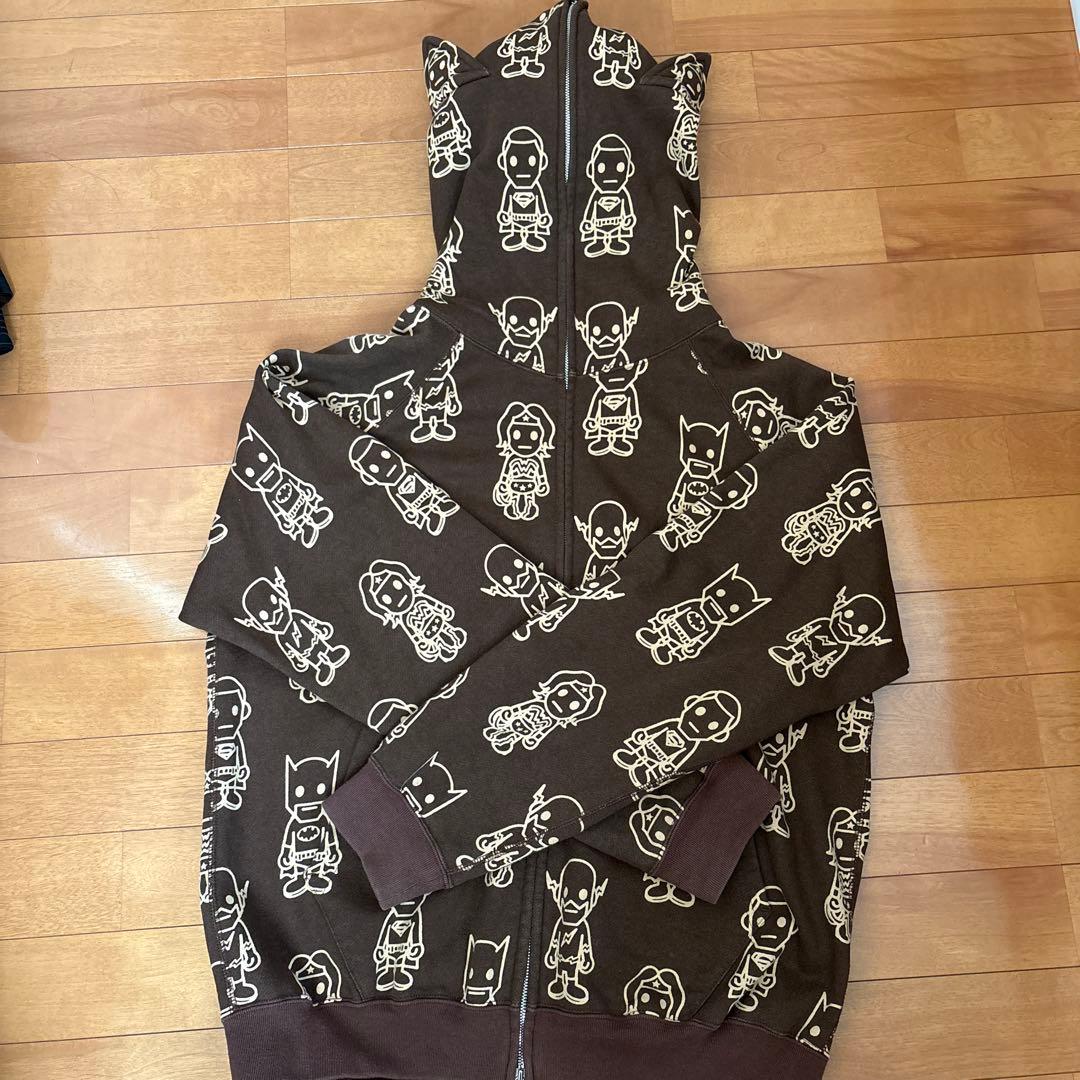 天*水様 アベイシングエイプ　DC Comicsコラボ フルジップアップパーカー