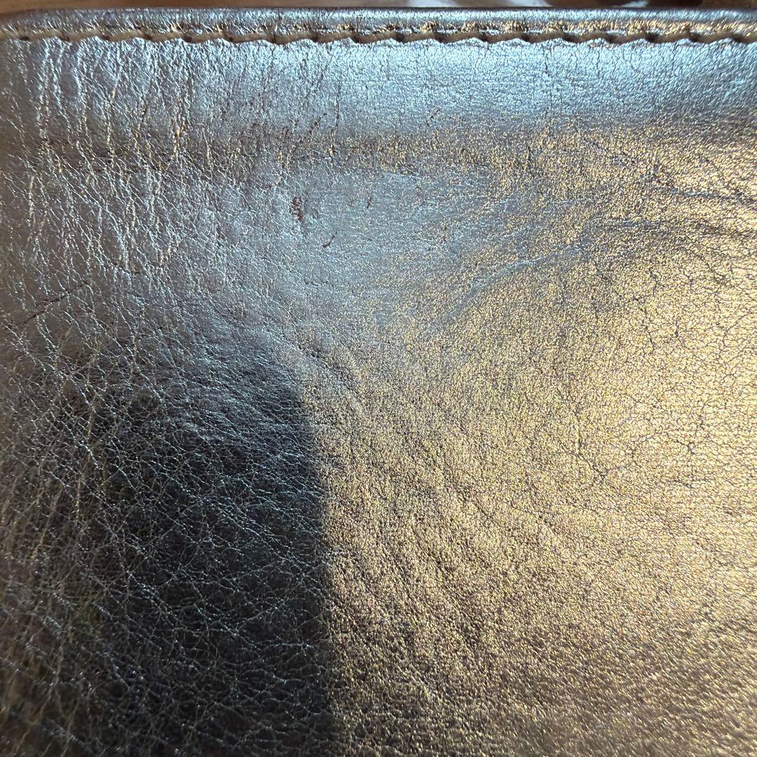 IL BISONTE シルバー 二つ折り財布