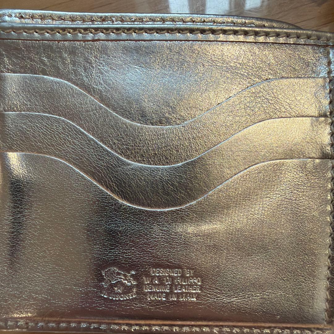 IL BISONTE シルバー 二つ折り財布