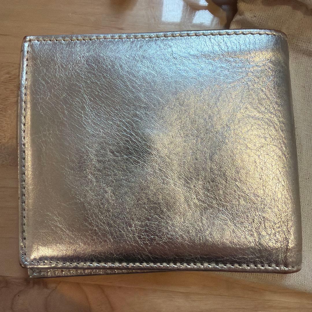 IL BISONTE シルバー 二つ折り財布