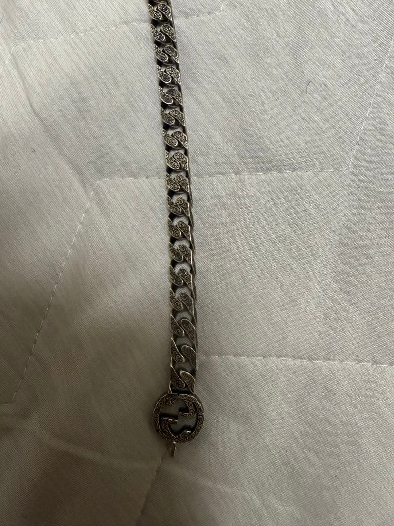 グッチ　インターロッキング　シルバー チェーン　ブレスレット