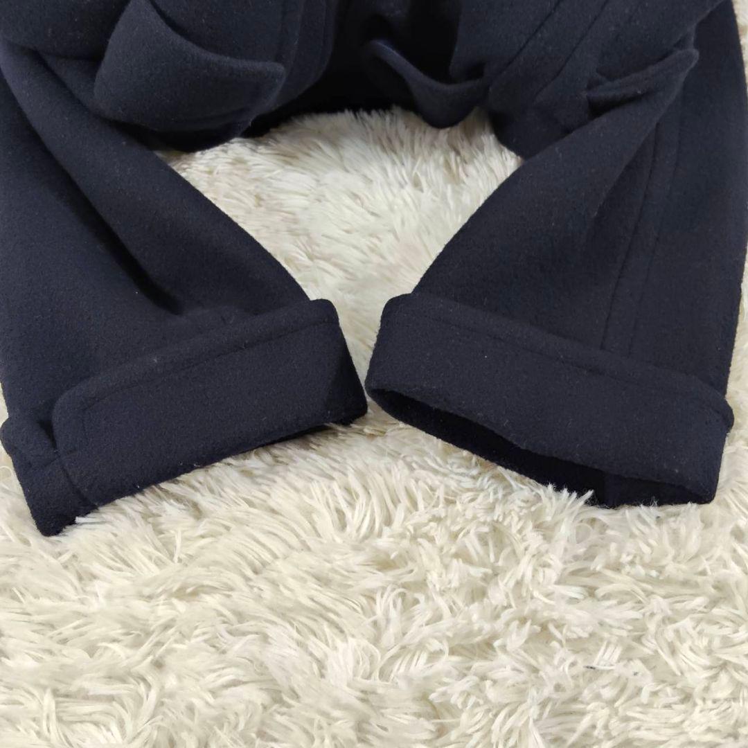 ラルフローレン マキシ丈 ダブルチェスターコート ウール ネイビー 美品