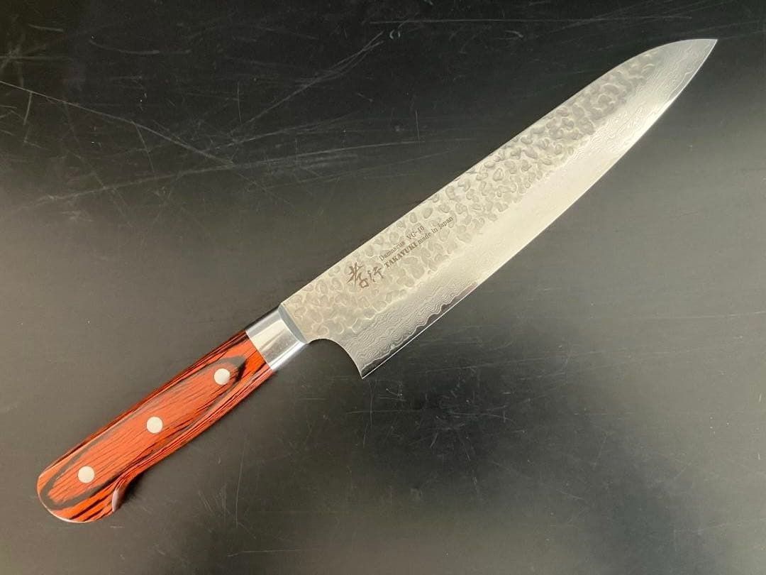 堺孝行　３３層槌目ダマスカス　洋包丁　 牛刀 240mm