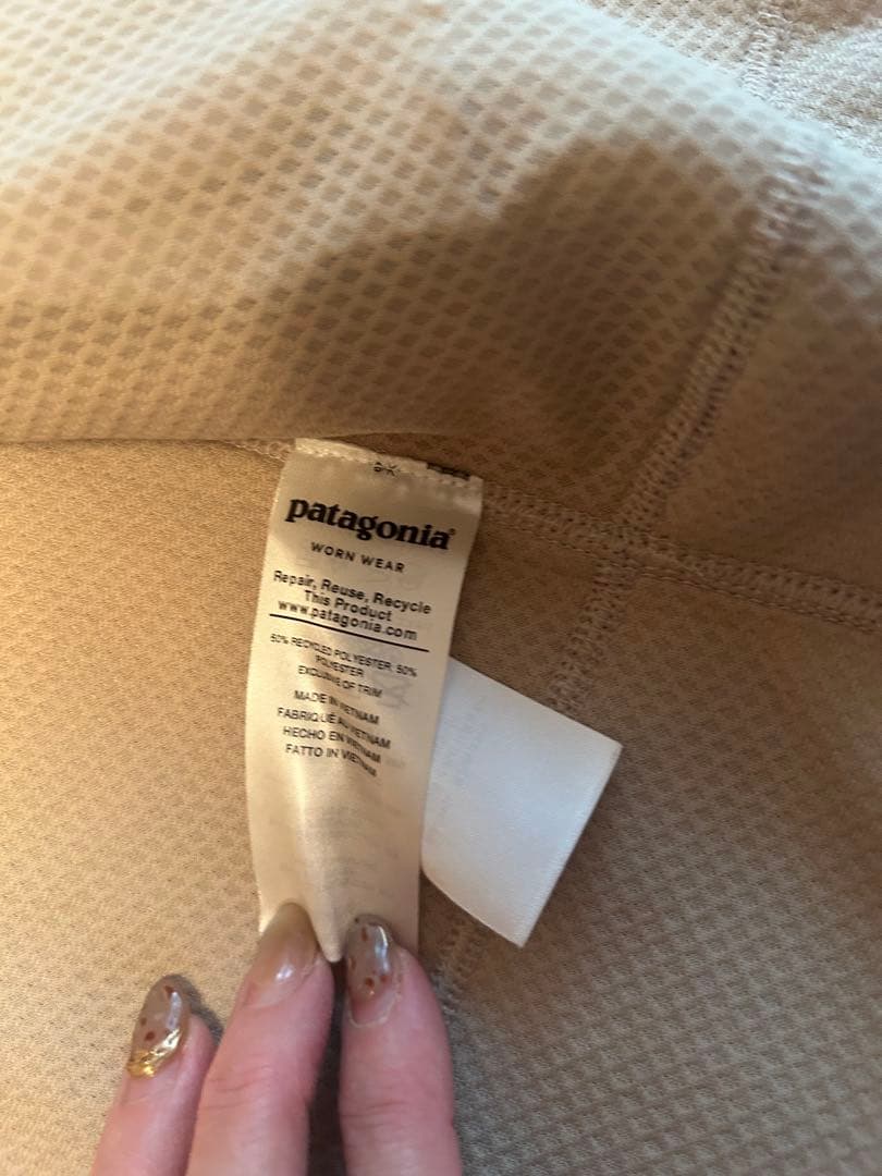 patagonia クラシックレトロXフリースベスト ベージュ/ネイビー