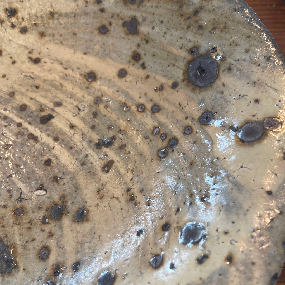 芳賀龍一 薪窯 荒刷毛目 鉢 皿 カイカイキキ