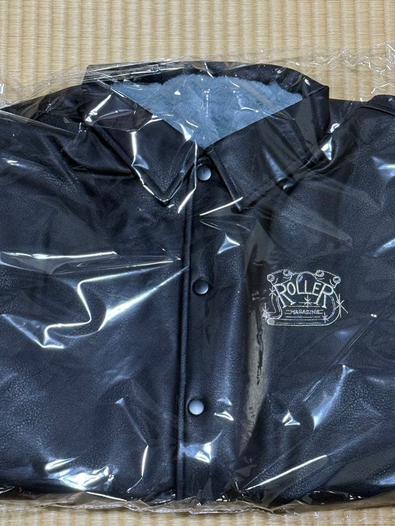 ジャケット・アウター ROLLER FAKE LEATHER COACH JACKET XL