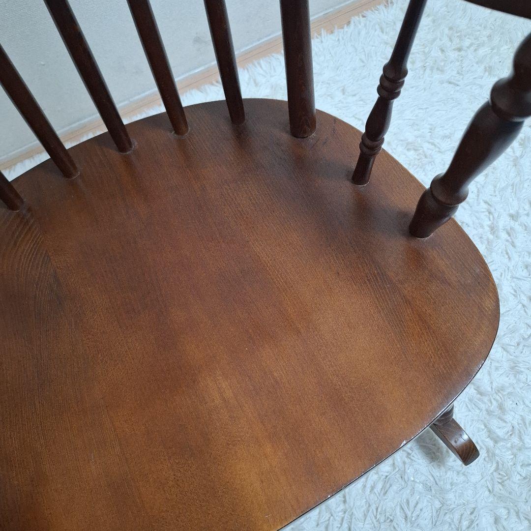 【美品】柏木工 ロッキングチェア ウィンザースタイル 高級 木製