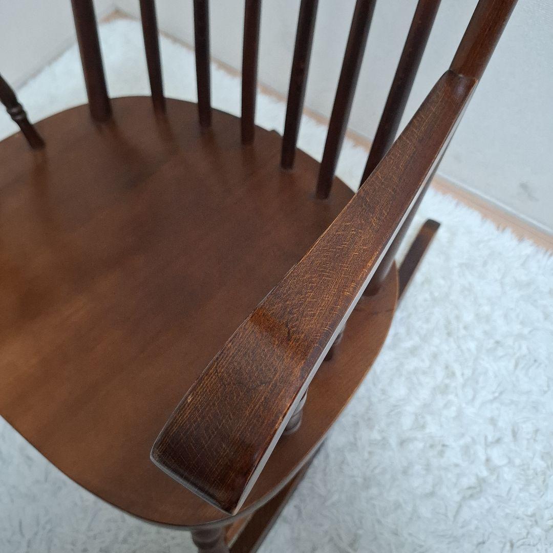 【美品】柏木工 ロッキングチェア ウィンザースタイル 高級 木製