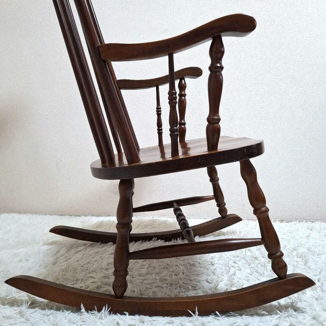 【美品】柏木工 ロッキングチェア ウィンザースタイル 高級 木製
