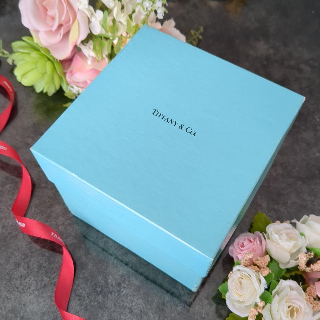 ティファニークリスタルボックス　ティファニーリボンボックス　小物入れ