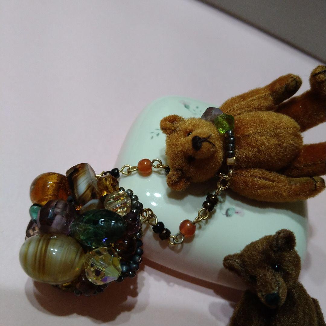 ミニチュア/テディベアー♪♪ブローチ/吉田千鶴さま♪人気作家