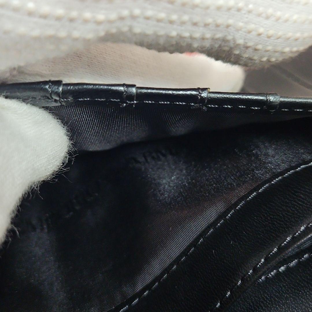 【未使用級】EMPORIO ARMANI 長財布 レザー BLACK