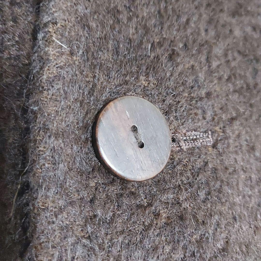 Jurgen Lehl アルパカ混 シャギーコート ロング丈 ブラウン