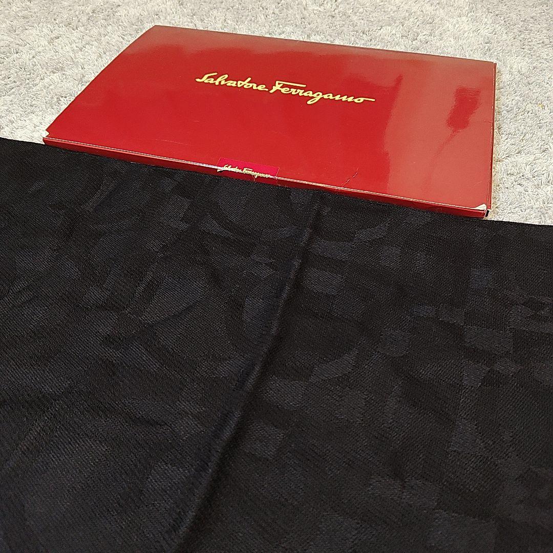 【未使用】 フェラガモ マフラー 伊製 ウール×カシミヤ×シルク ユニセックス