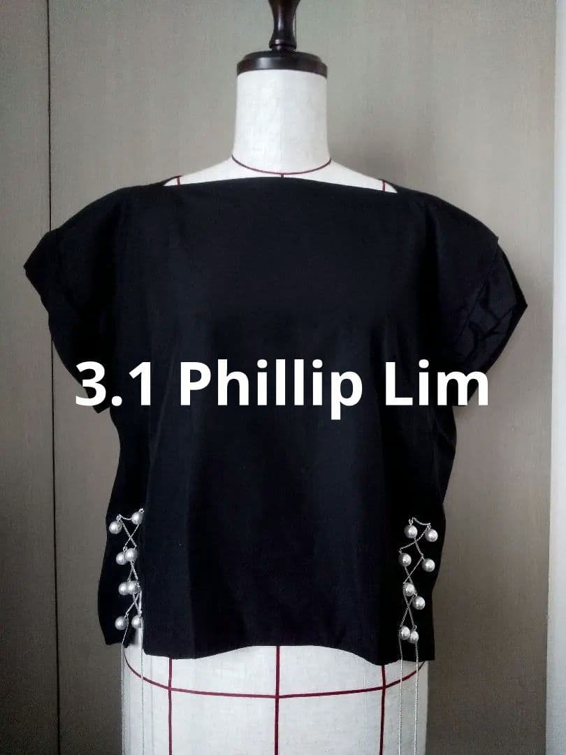 【専用】　3.1 Phillip Lim　ブラウス　ブラック　パール