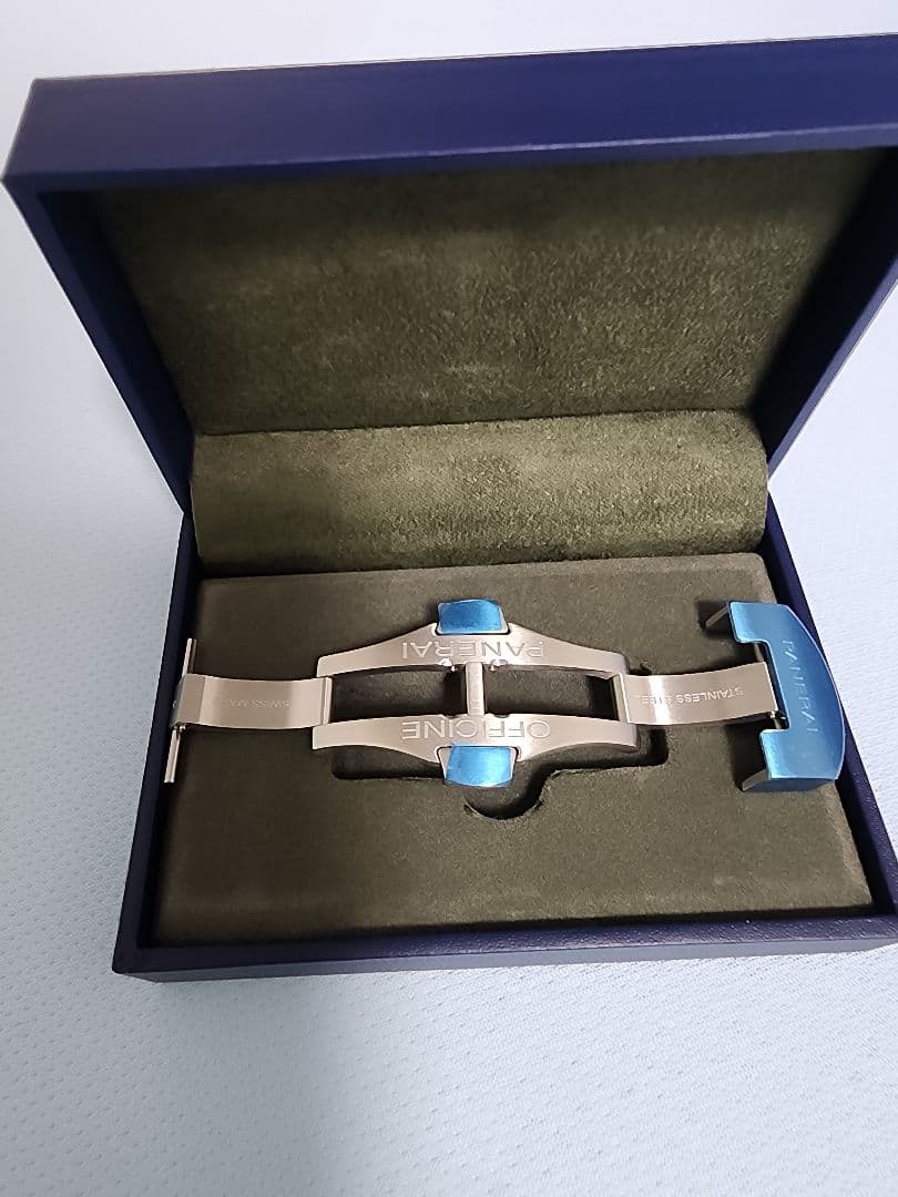 PANERAI ストラップセット（アリゲーターダークブルー・Dバックル）