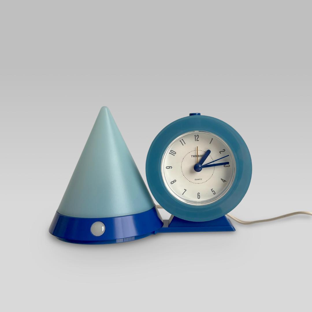 美品 90s【TWINBIRD】ポストモダン ナイトランプ デスククロック 時計