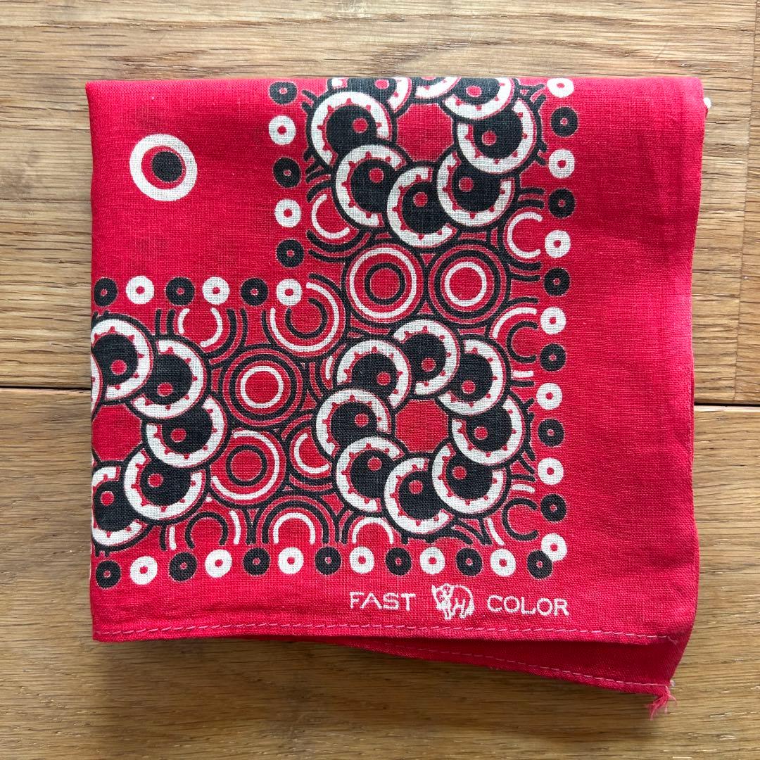 本日限定価格　ヴィンテージ バンダナ　トランクダウン　両耳　00110