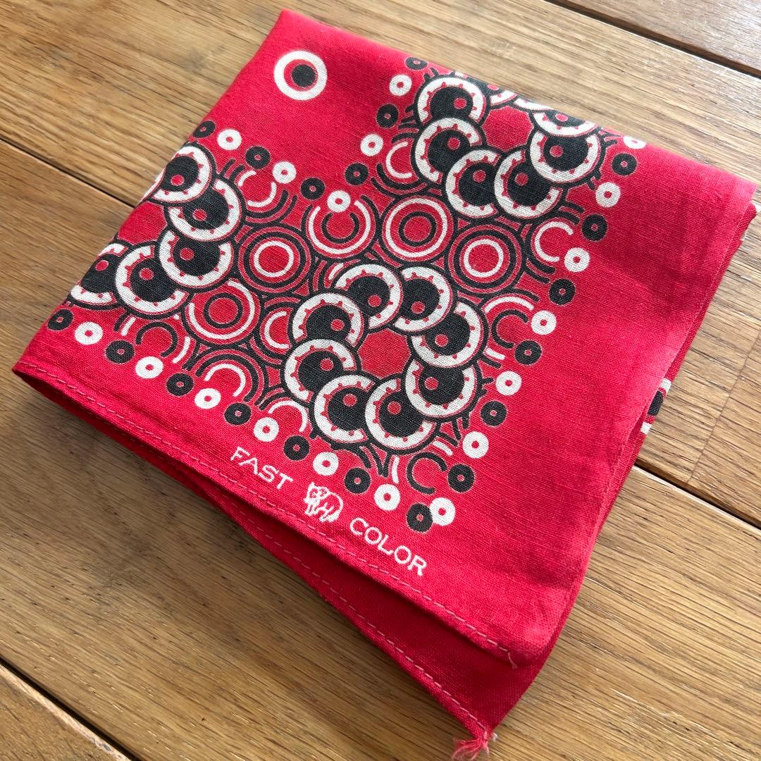 本日限定価格　ヴィンテージ バンダナ　トランクダウン　両耳　00110