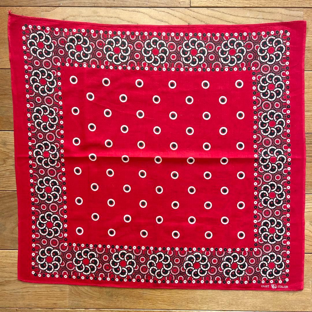 本日限定価格　ヴィンテージ バンダナ　トランクダウン　両耳　00110