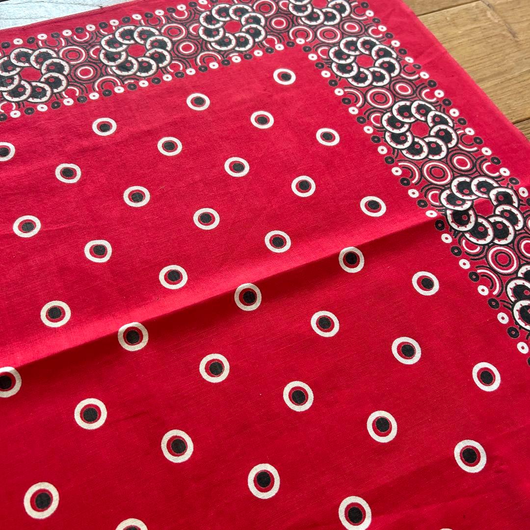 本日限定価格　ヴィンテージ バンダナ　トランクダウン　両耳　00110