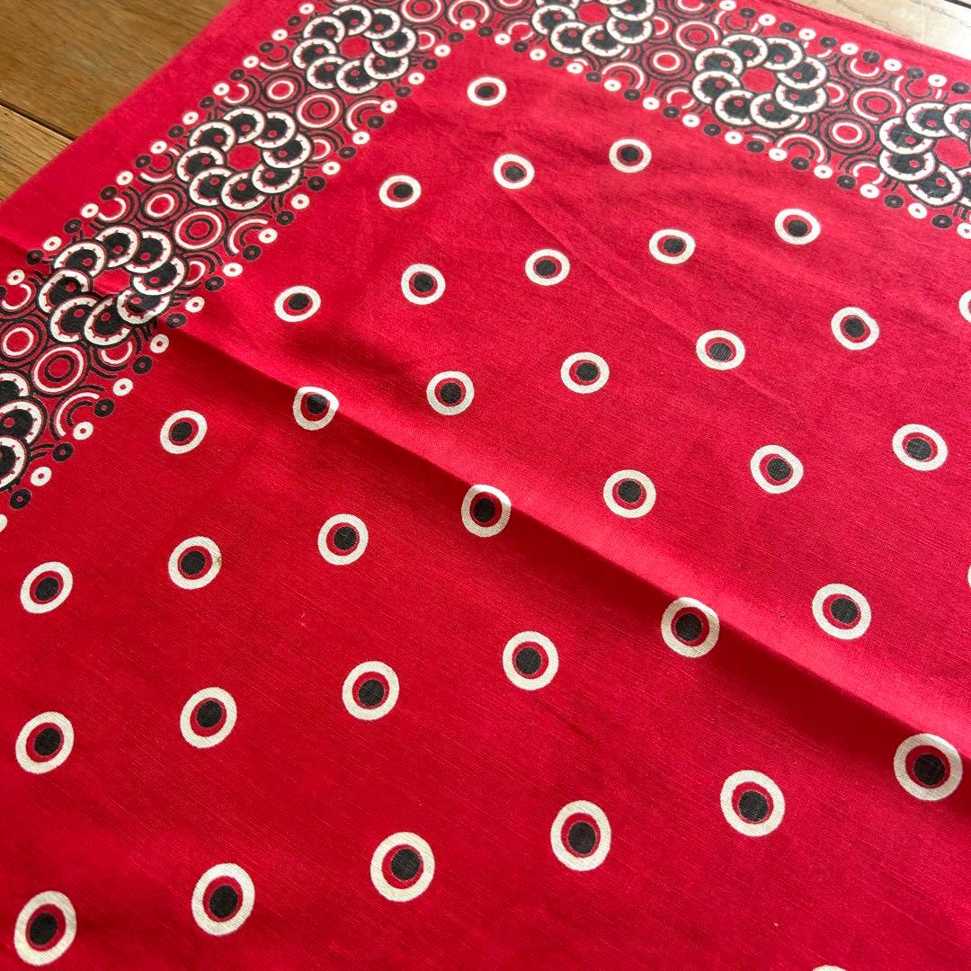 本日限定価格　ヴィンテージ バンダナ　トランクダウン　両耳　00110